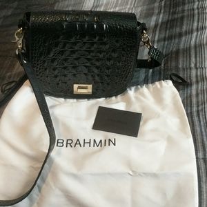 Black Melbourne Brahmin Crossbody Bag